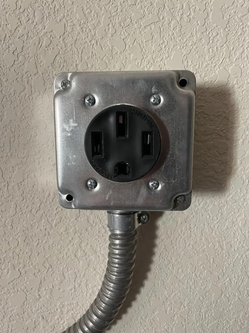 NEMA 14-50 outlet installed for Smart Home Electrical in Maryville